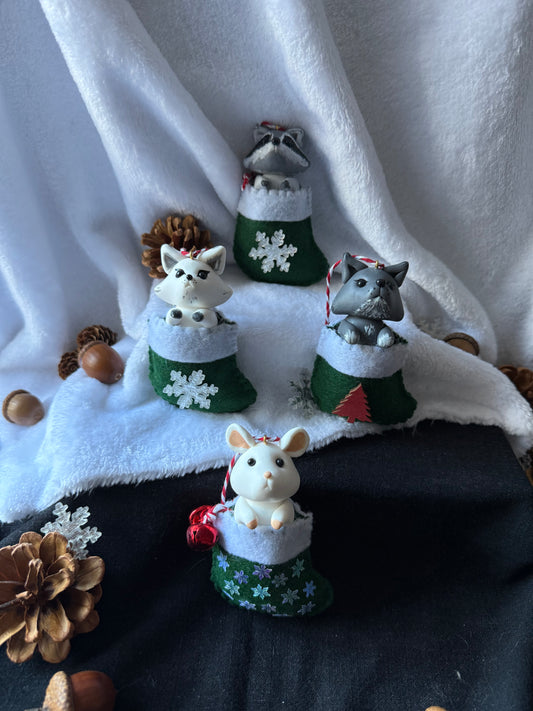 Ornement chaussette compagnon (vert)