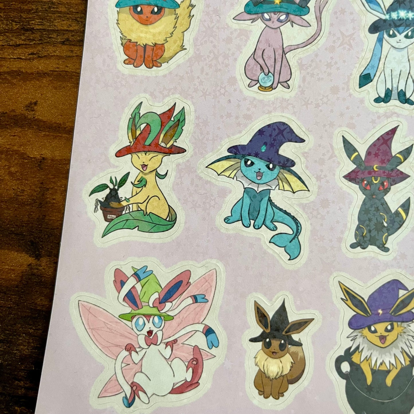 Planche de stickers Eeveelution