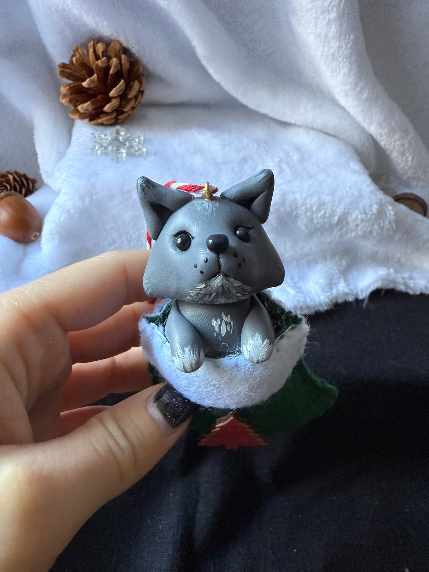 Ornement chaussette compagnon (vert)