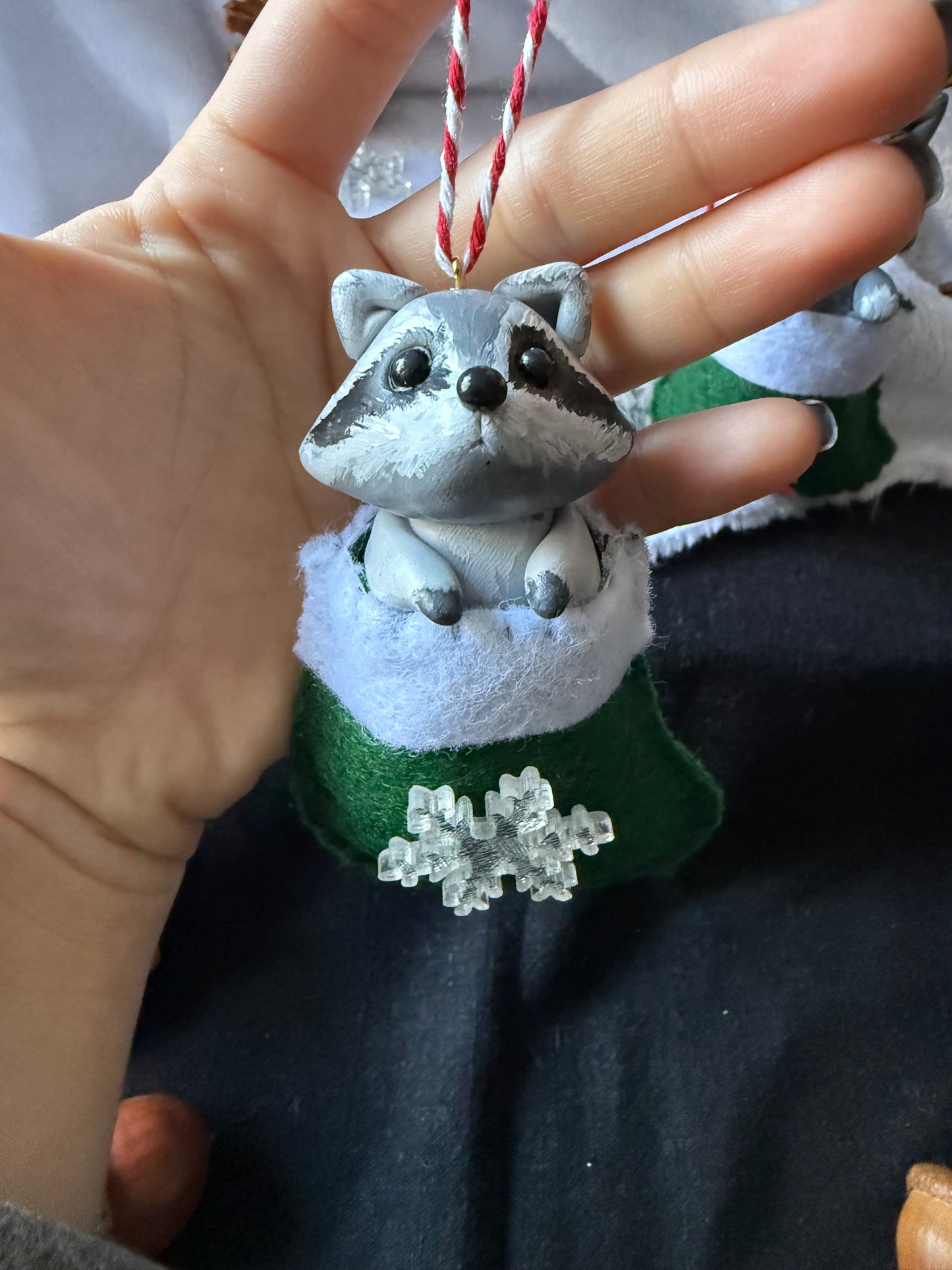 Ornement chaussette compagnon (vert)