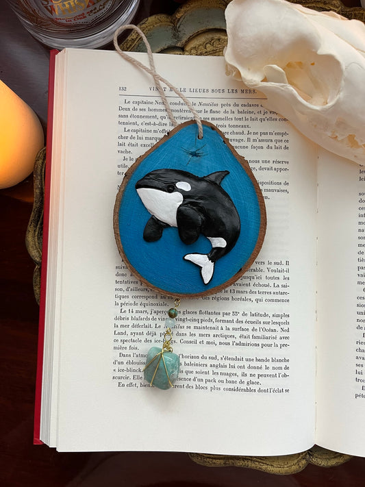 Killer whale, guardian animal, lithotherapy decoration
