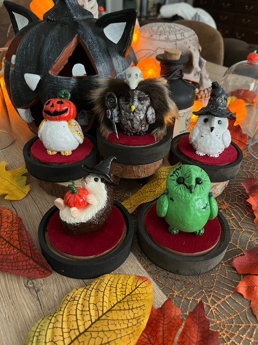 Halloween costume figurines