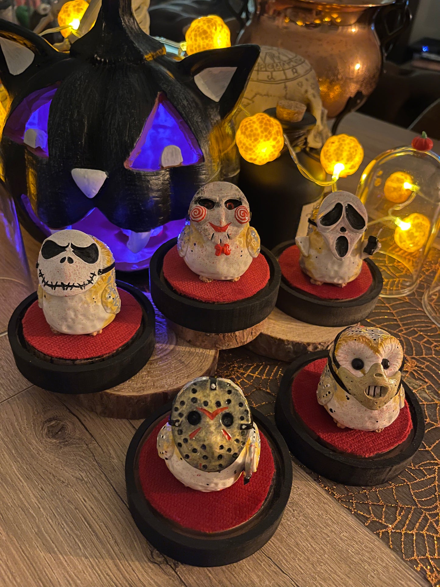 Halloween mask owls
